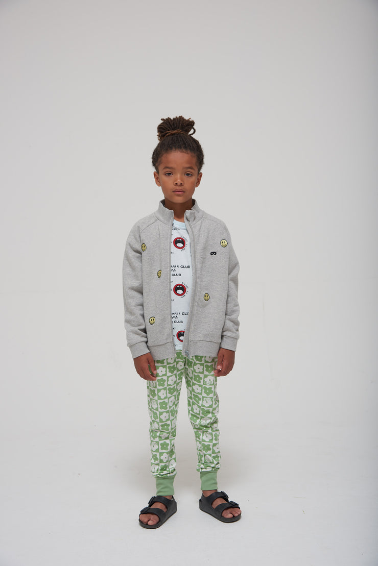 Grey Melange Smile Jacket