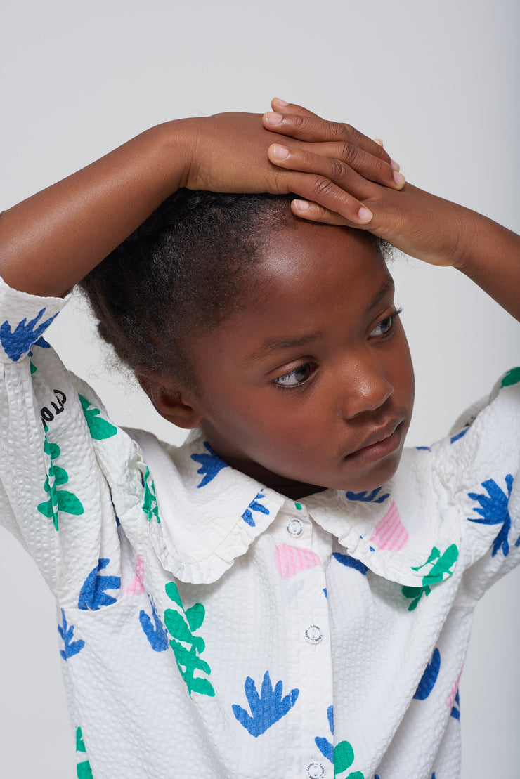Natural Home Grown Petal Collar Shirt