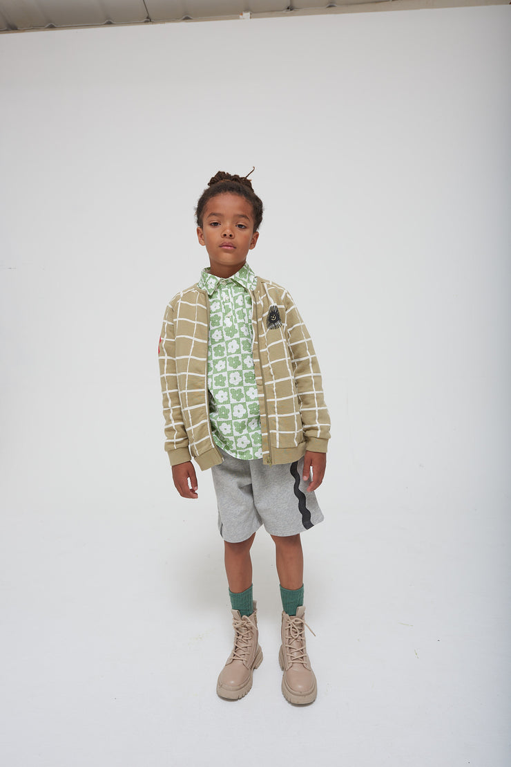 Club Olive Green Short Sleeve Shirt