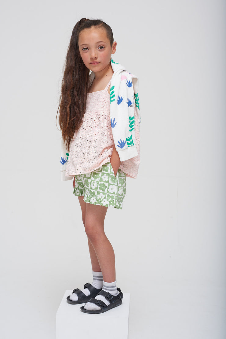 Club Olive Green Frill Shorts
