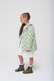 Club Olive Green Martha Collar Quilted Jacket