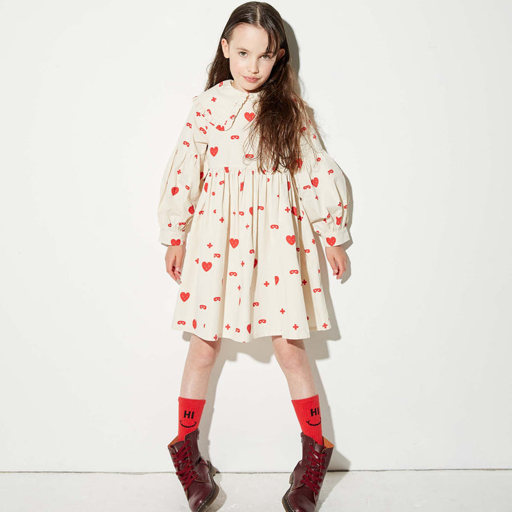 Natural Hearts + Masks Margo Frill Collar Dress