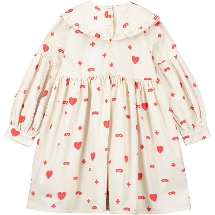 Natural Hearts + Masks Margo Frill Collar Dress