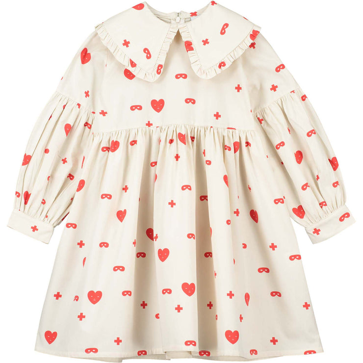 Natural Hearts + Masks Margo Frill Collar Dress