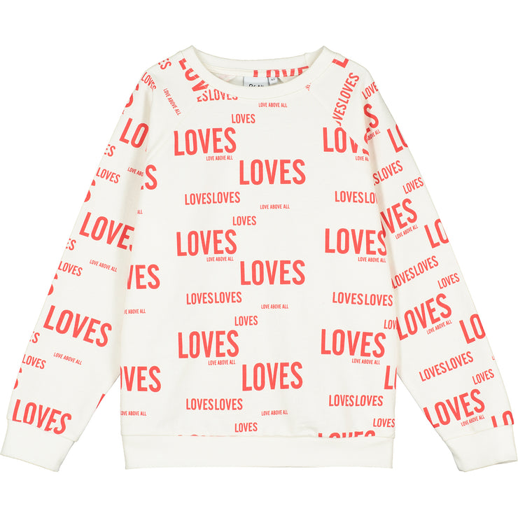 Natural Loves Loves Raglan Sleeve Sweater