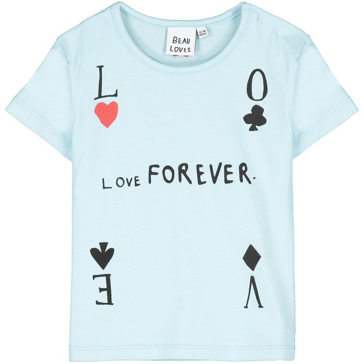 Sky Blue Love Forever Baby T-Shirt