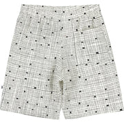 Natural Grid Shorts
