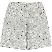 Natural Grid Shorts