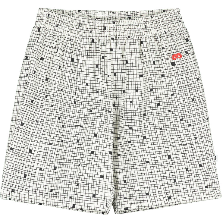 Natural Grid Shorts