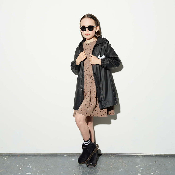 Washed Brown Wish Upon A Star Raglan Sleeve Dress