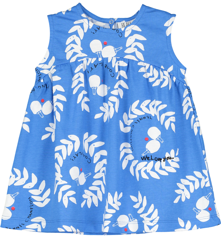 Blue Ping Pong Baby Dress