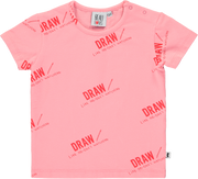 Pepto Pink 'Draw' Baby T-Shirt