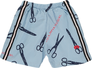 Sky Blue 'Rock Paper Scissors' Baby Shorts