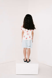 Sky Blue Wiggle Print Shorts