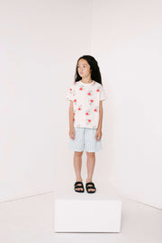 Sky Blue Wiggle Print Shorts