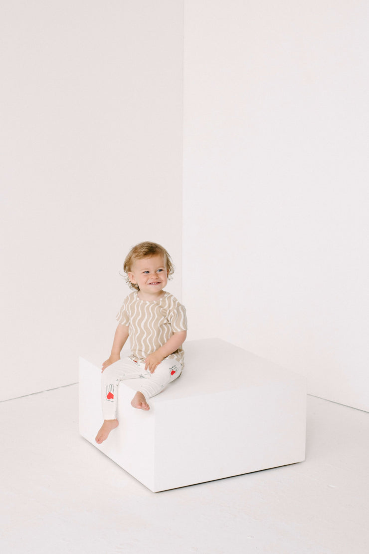 Caramel Wiggle Print Baby T-Shirt