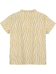 Caramel Wiggle Print Relaxed Fit Short Sleeve Shirt