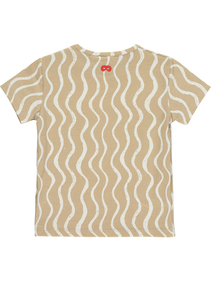 Caramel Wiggle Print Baby T-Shirt
