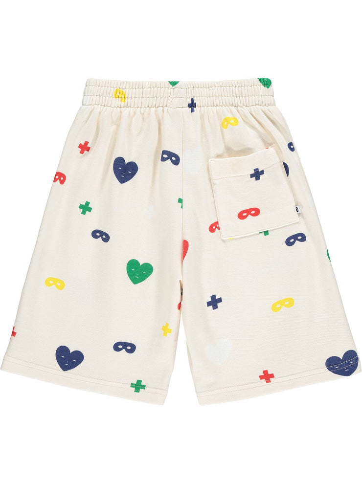 Colours Hearts + Masks Print Shorts