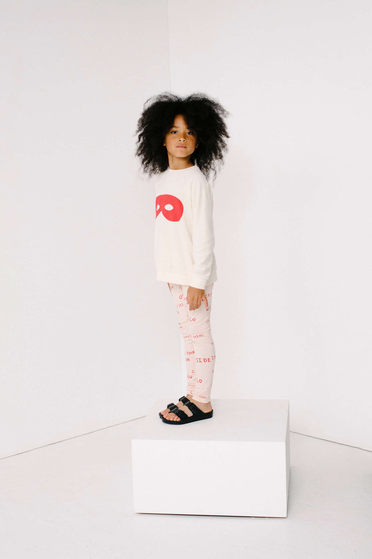 Apricot Journal Text Print Leggings