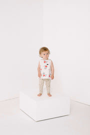 Natural Hold My Heart Print A-Line Baby Top