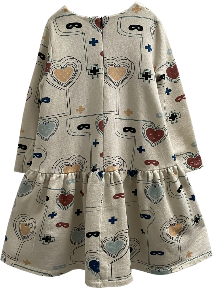 Natural Hearts + Masks Lines Luna Dress