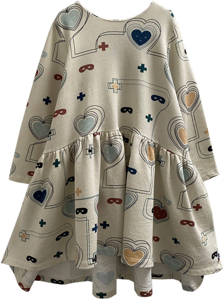 Natural Hearts + Masks Lines Luna Dress