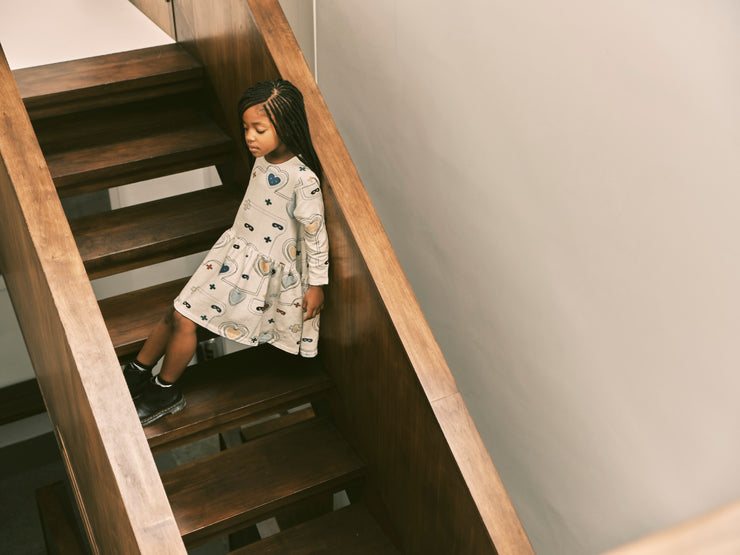 Natural Hearts + Masks Lines Luna Dress