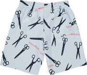 Sky Blue 'Rock Paper Scissors' Shorts