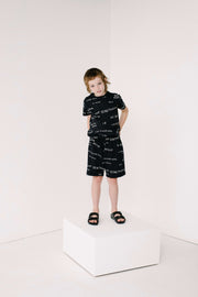 Black Journal Text Print T-Shirt